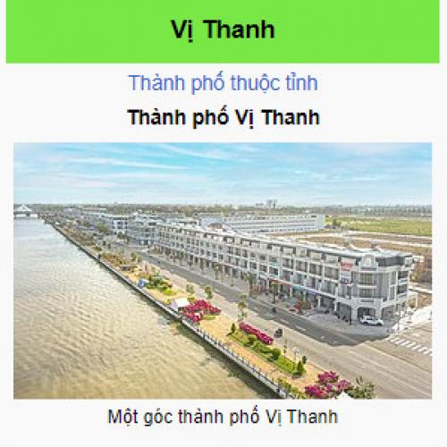 Vị Thanh - Hậu Giang