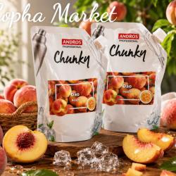 ANDROS PROFESSIONAL MỨT CHUNKY ĐÀO TÚI 1KG
