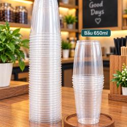 Ly nhựa PP đáy bầu 650ml 